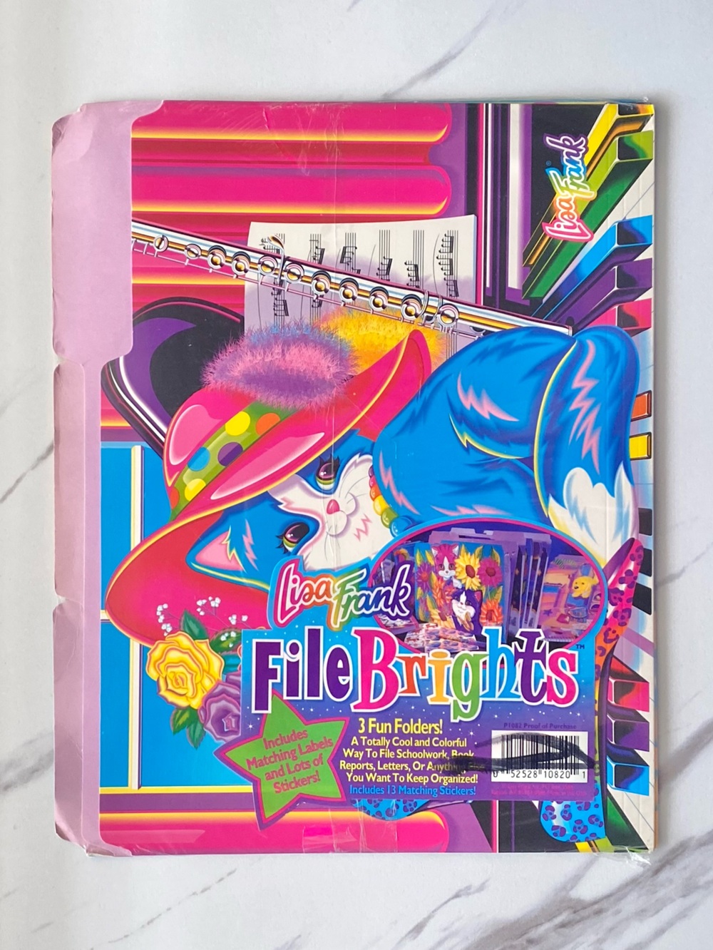 VTG Lisa Frank kittens file folders 4pc set - SIP